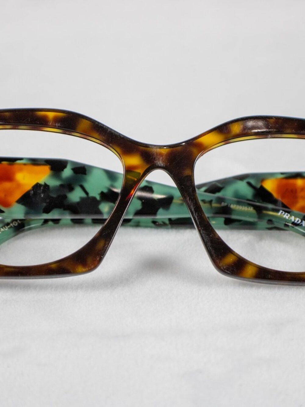 PRADA PR 09YV 2AU1O1 Tortoise Demo Lens 54 mm Women's Eyeglasses no lense - Picture 5 of 8